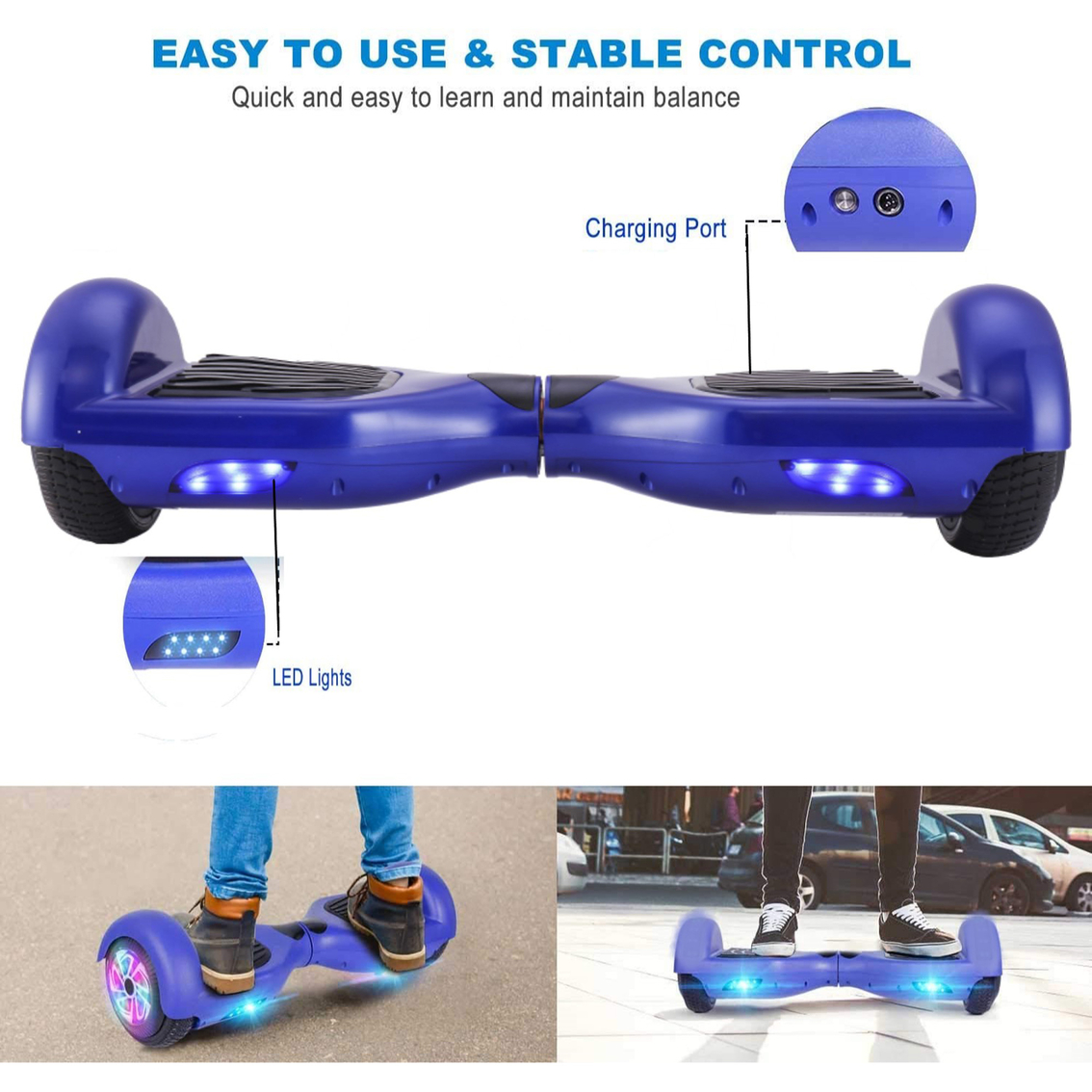 GlareWheel Hoverboard with Bluetooth Speaker - Image 5 of 5