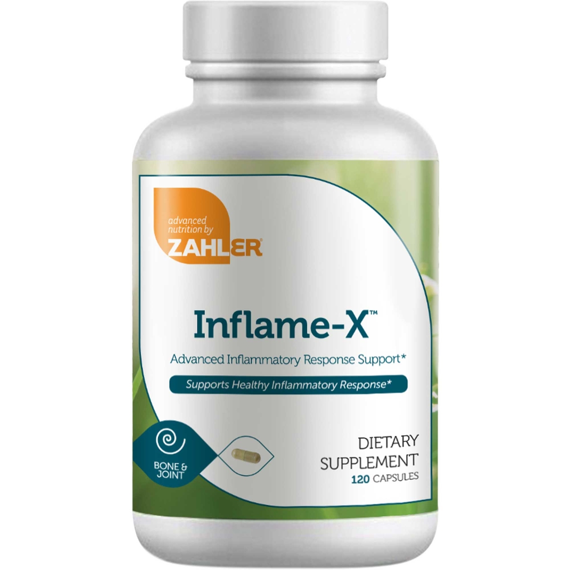 Zahler Inflame X Anti Inflammatory Supplement Certified Kosher Capsules 120 ct. - Image 1 of 5