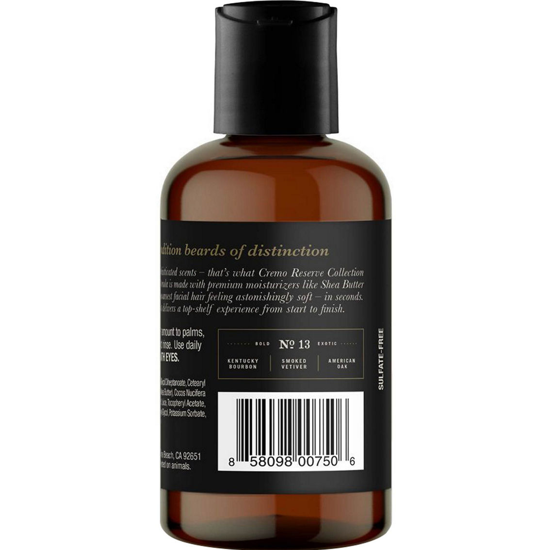 Cremo Reserve Collection Distiller's Blend Beard and Scruff Softener 4 oz. - Image 2 of 2