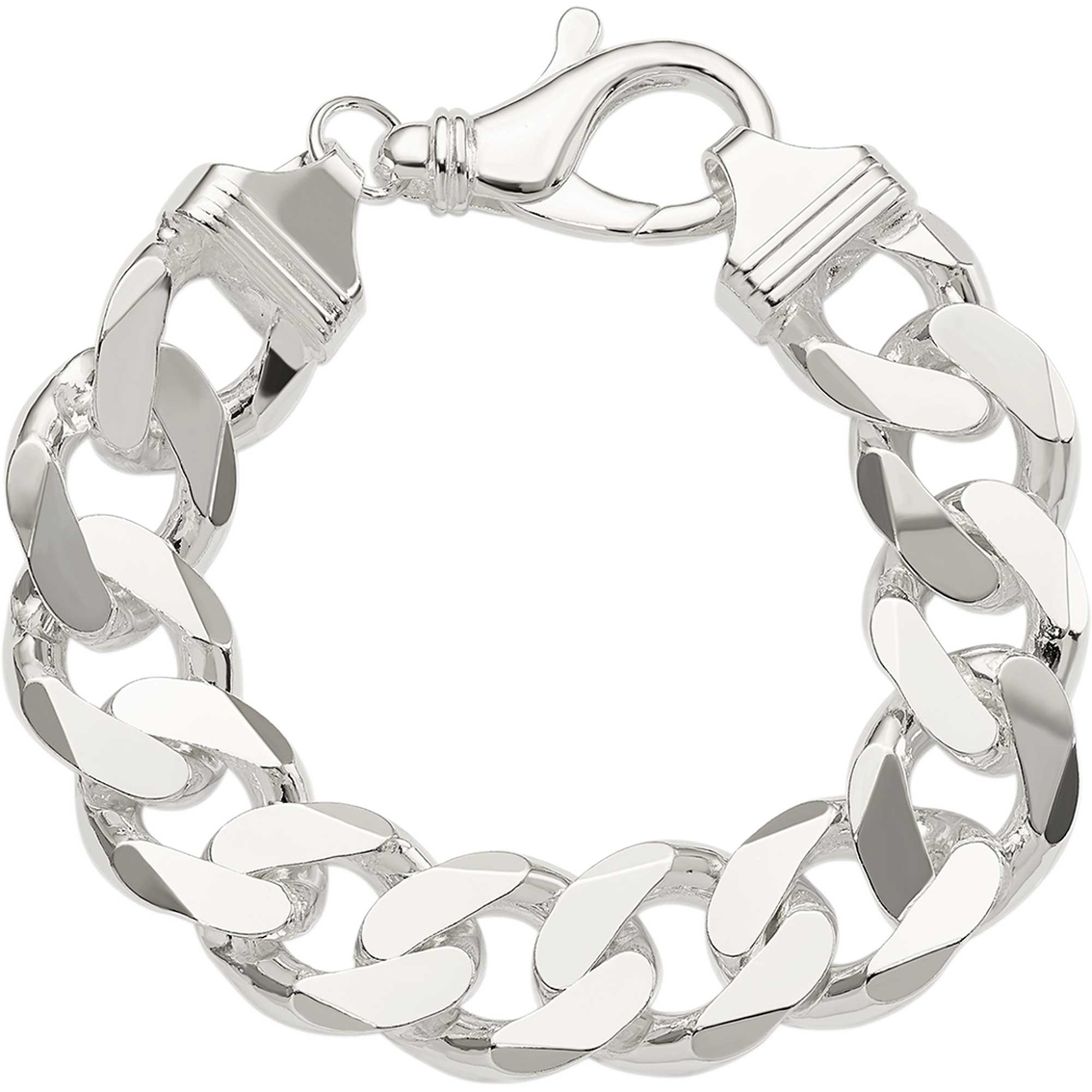 Sterling Silver 16.25mm Curb Chain - Image 2 of 2