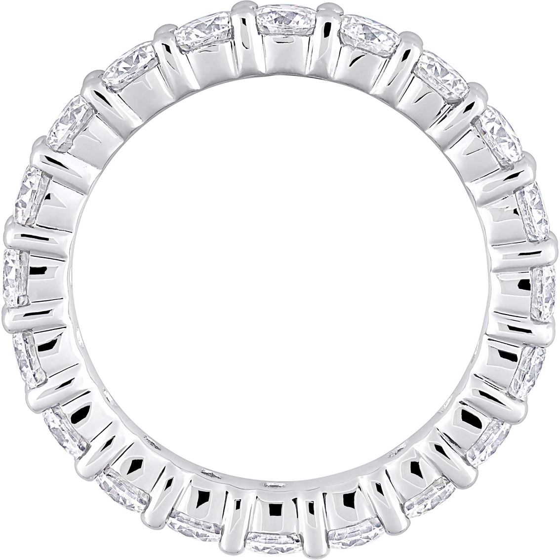 Sofia B. Sterling Silver 2 1/2 CT DEW Moissanite Eternity Ring - Image 3 of 5