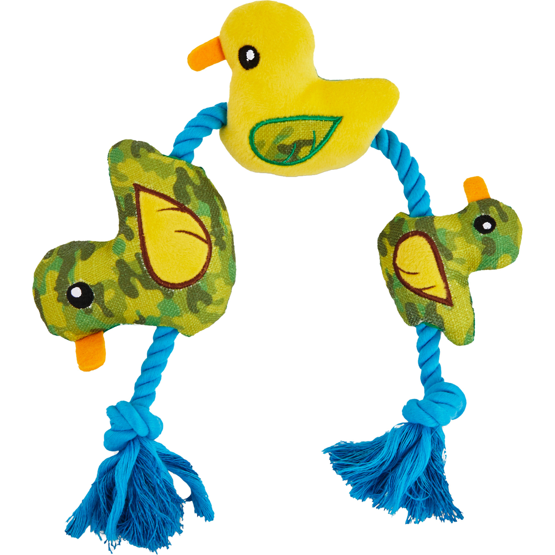 Leaps & Bounds Plush Ducks in a Row Rope Dog Toy, Extra Large - Image 2 of 3