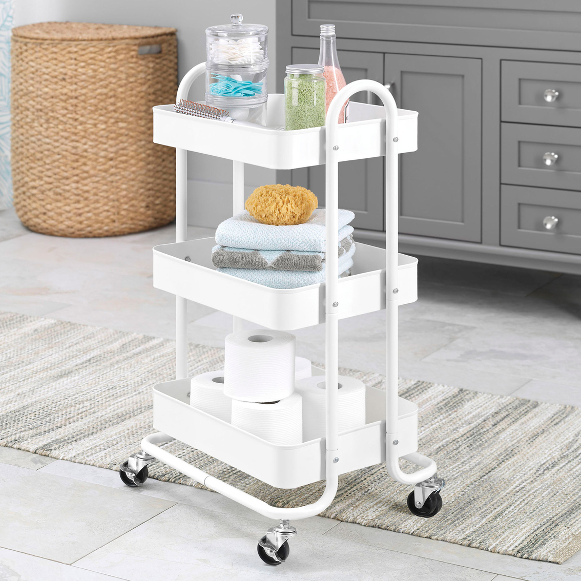 Whitmor 3 Tier Metal Cart - Image 4 of 4