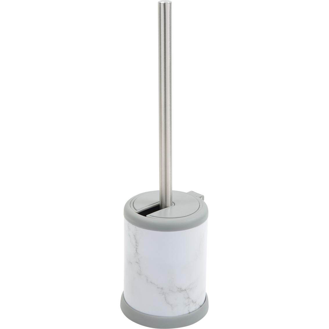 Bath Bliss Self Closing Lid Toilet Brush and Holder in Marble - Image 2 of 2