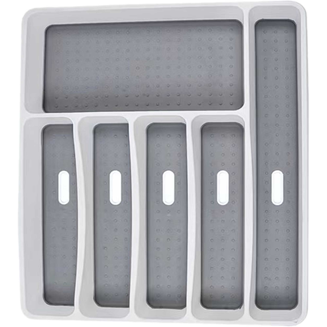 Real Home Innovations 6 Compartment Large Utensil and Cutlery Drawer Organizer