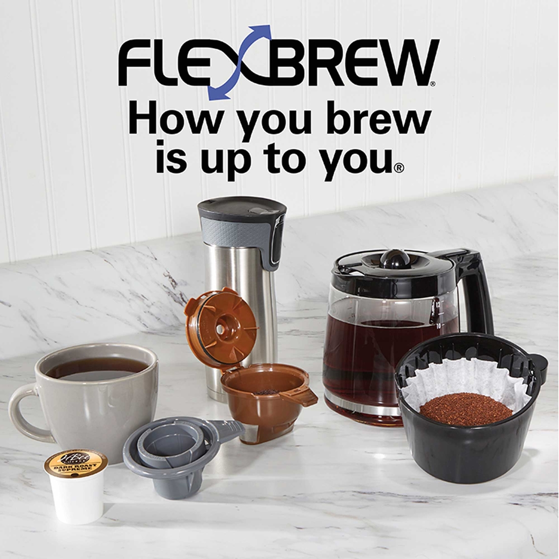 Hamilton Beach Flex Brew 2 Way Coffee Maker - Image 2 of 4