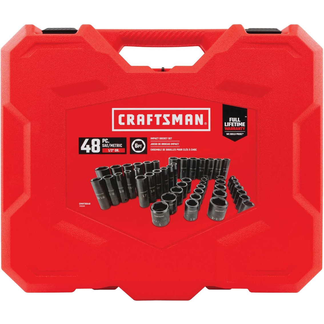 Craftsman SAE 1/2 in. Drive Impact Socket 48 pc. Mech Set - Image 3 of 3