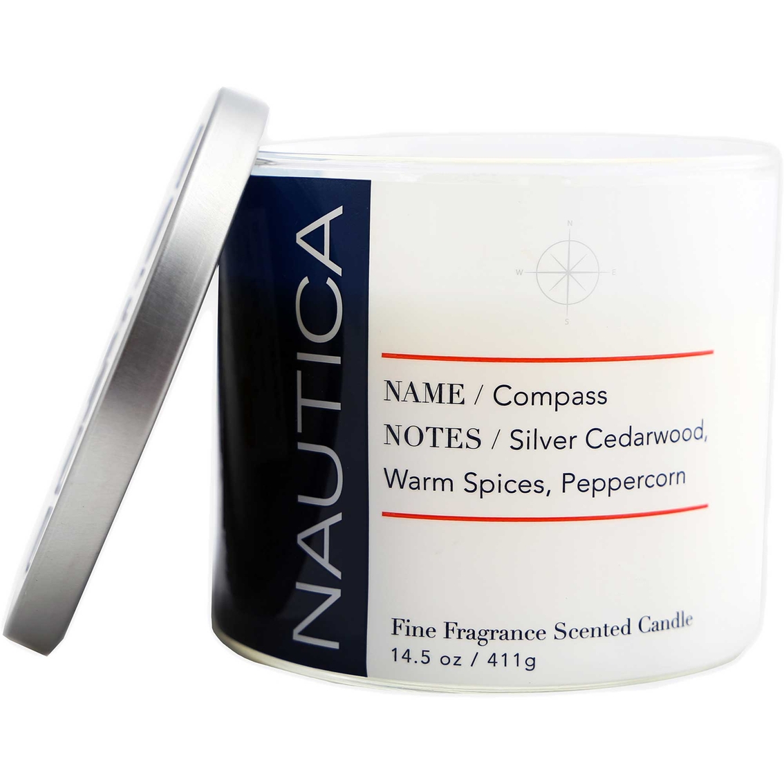 Nautica Compass 14.5 oz. 3 Wick Jar Candle - Image 2 of 4