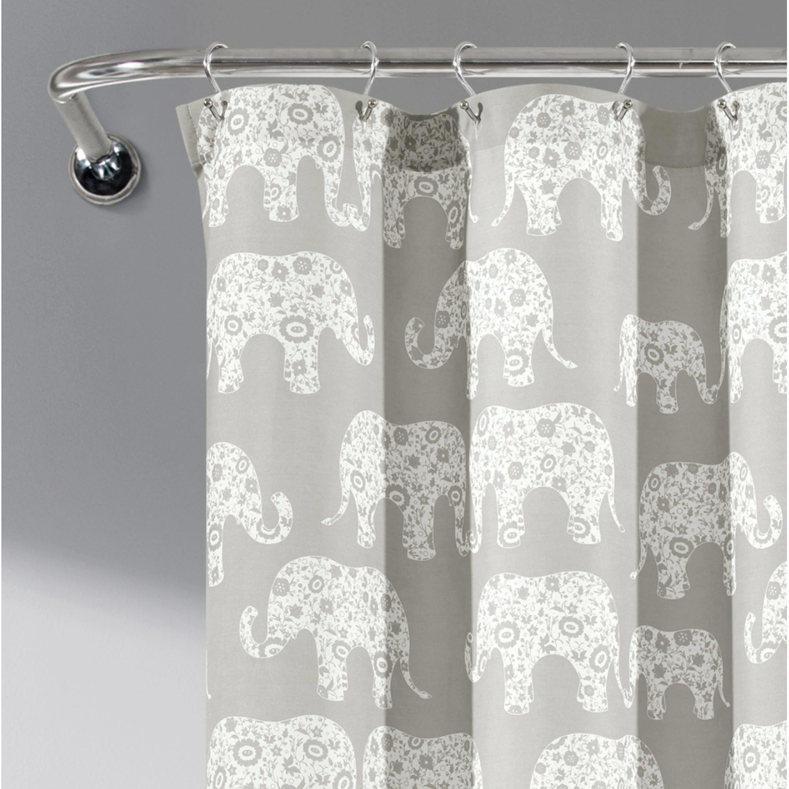 Lush Decor Elephant Parade Shower Curtain - Image 2 of 3