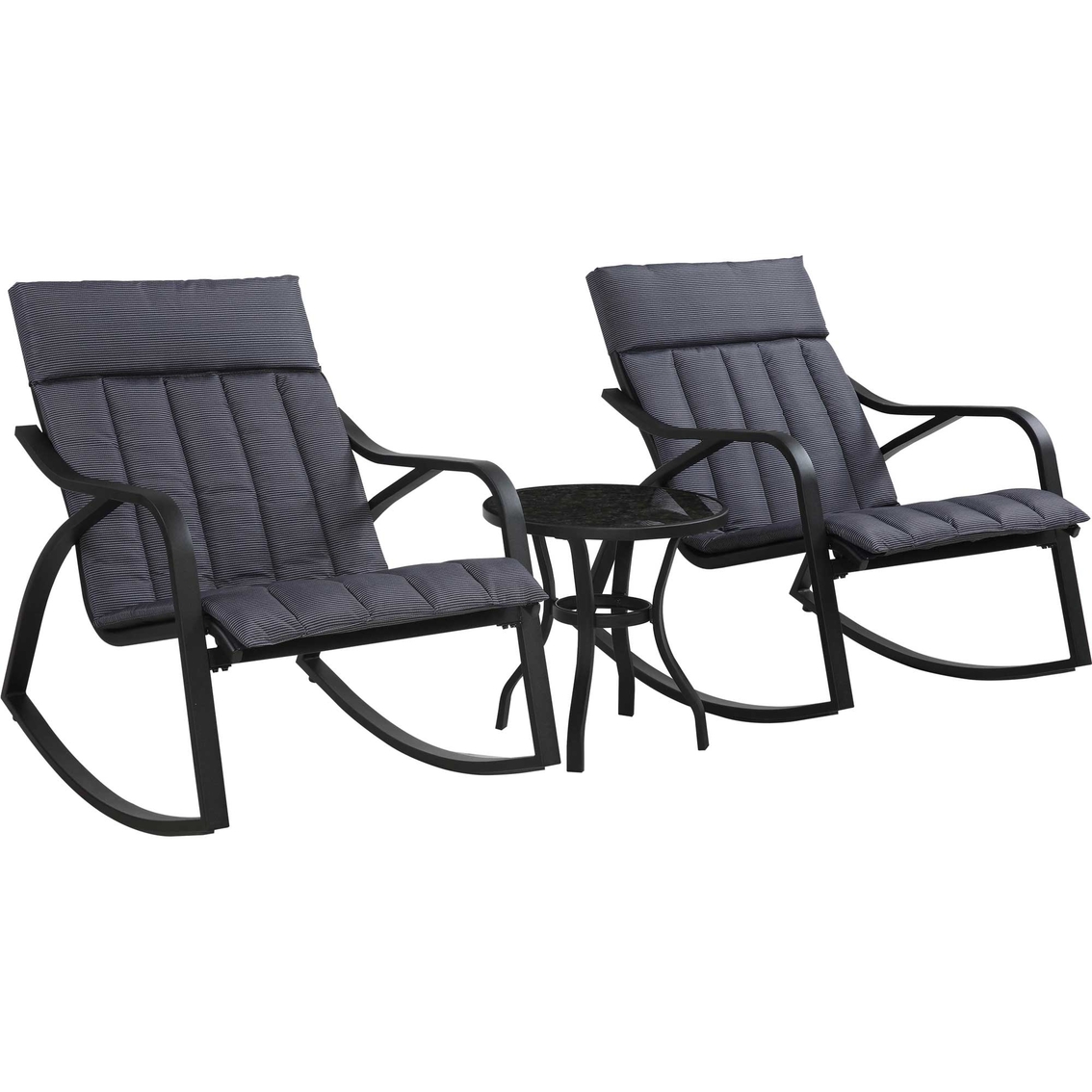 Home Creations Rio 3 pc. Cushioned Rocker Set - Image 2 of 4