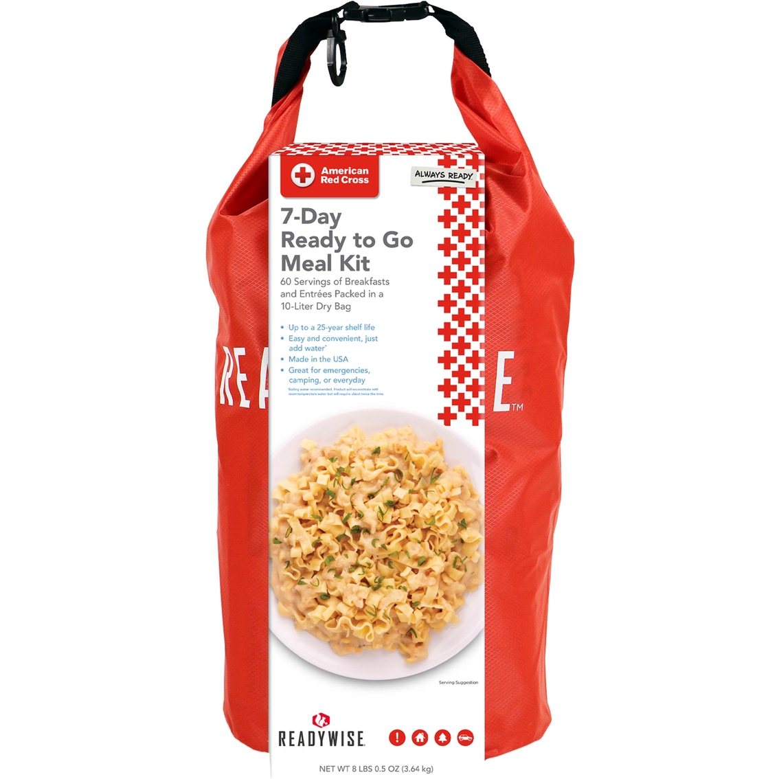ReadyWise American Red Cross 7 Day Emergency Food Supply with Dry Bag