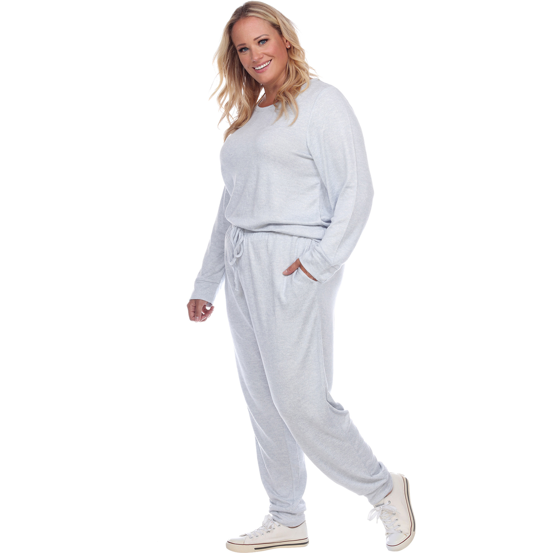 White Mark Plus Size 2 pc. Lounge Set - Image 3 of 4