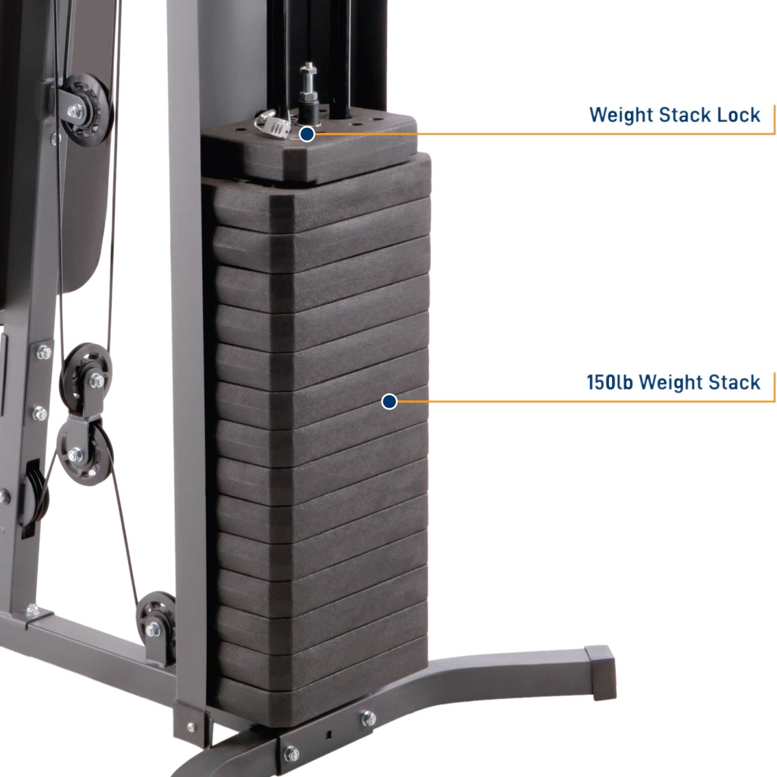 Marcy 150 lb. Stack Home Gym - Image 7 of 10