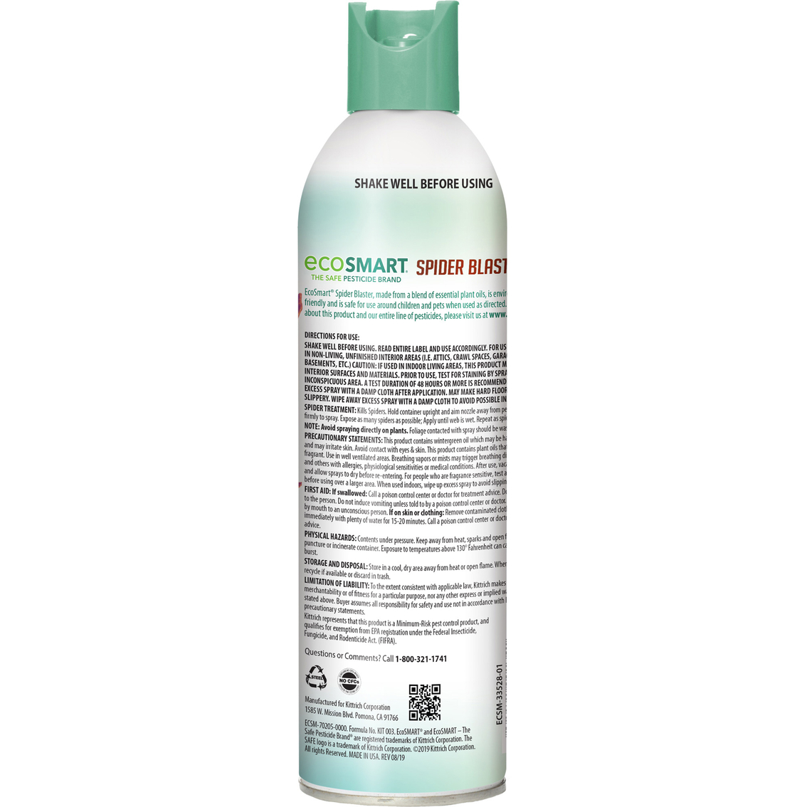 EcoSmart Natural Plant Based Spider Blaster Aerosol Spray Can 9 oz., 2 pk. - Image 2 of 2