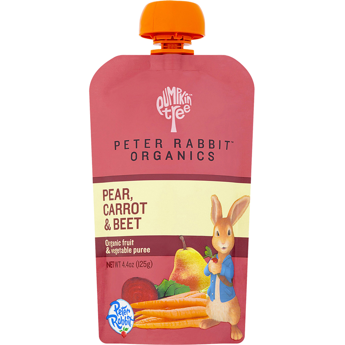 Peter Rabbit Organics Pear, Carrot & Beet Fruit Snack Squeeze Pouch 4.4 oz.