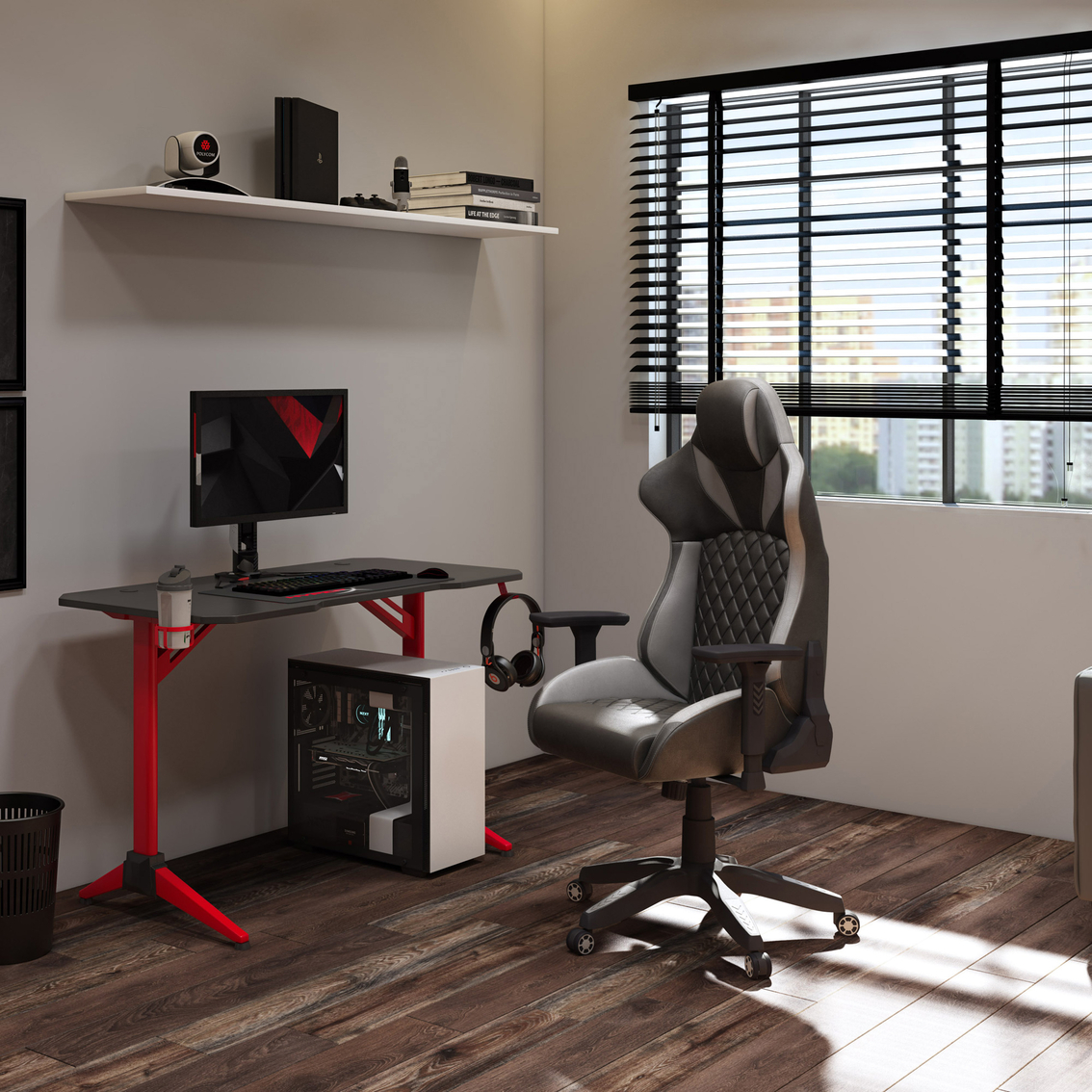 CorLiving Nightshade Gaming Chair - Image 6 of 8