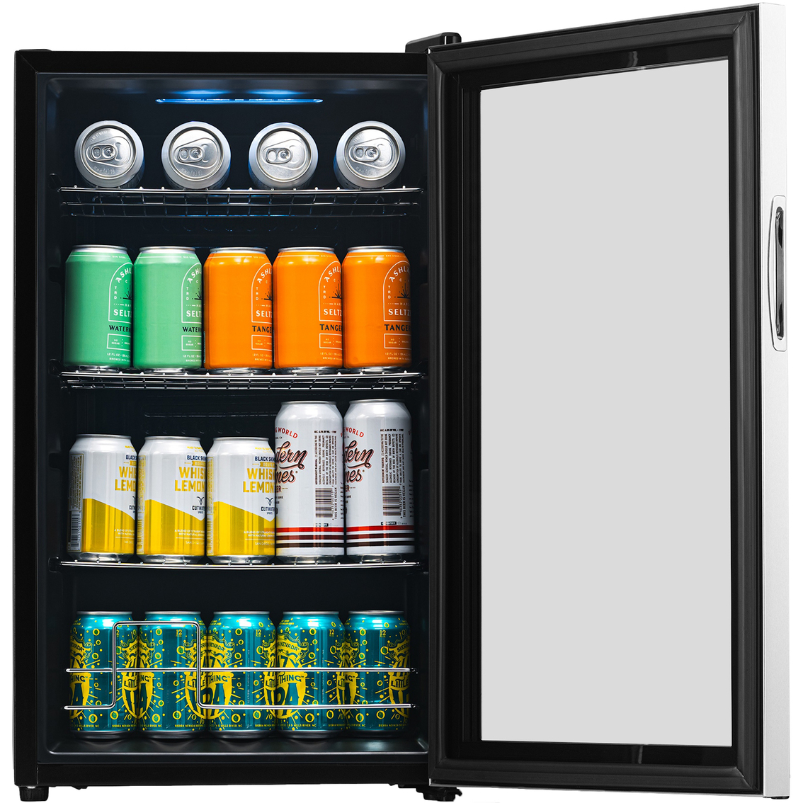 NewAir 100 Can Beverage Fridge with Glass Door - Image 6 of 10