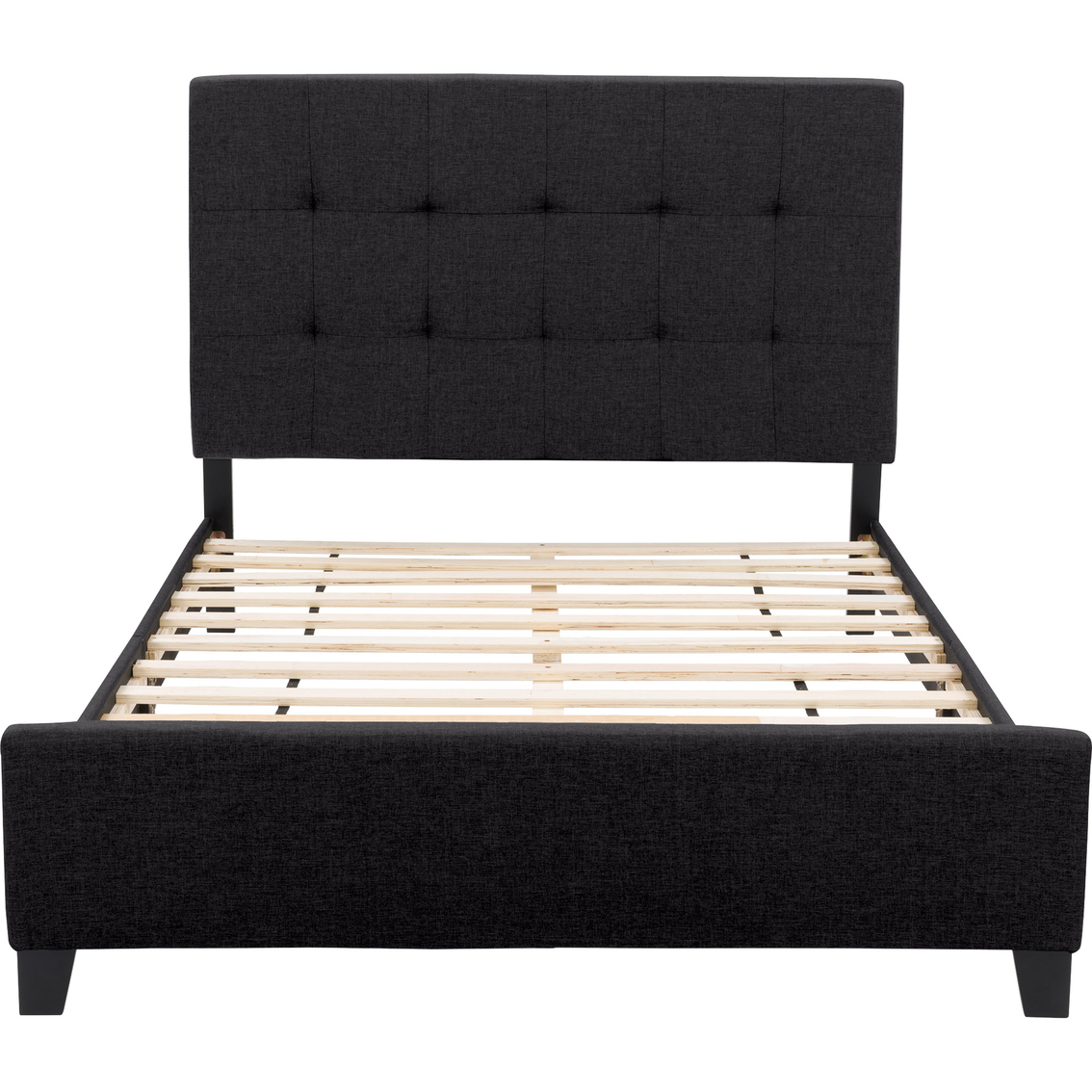 CorLiving Ellery Fabric Tufted Bed - Image 2 of 9