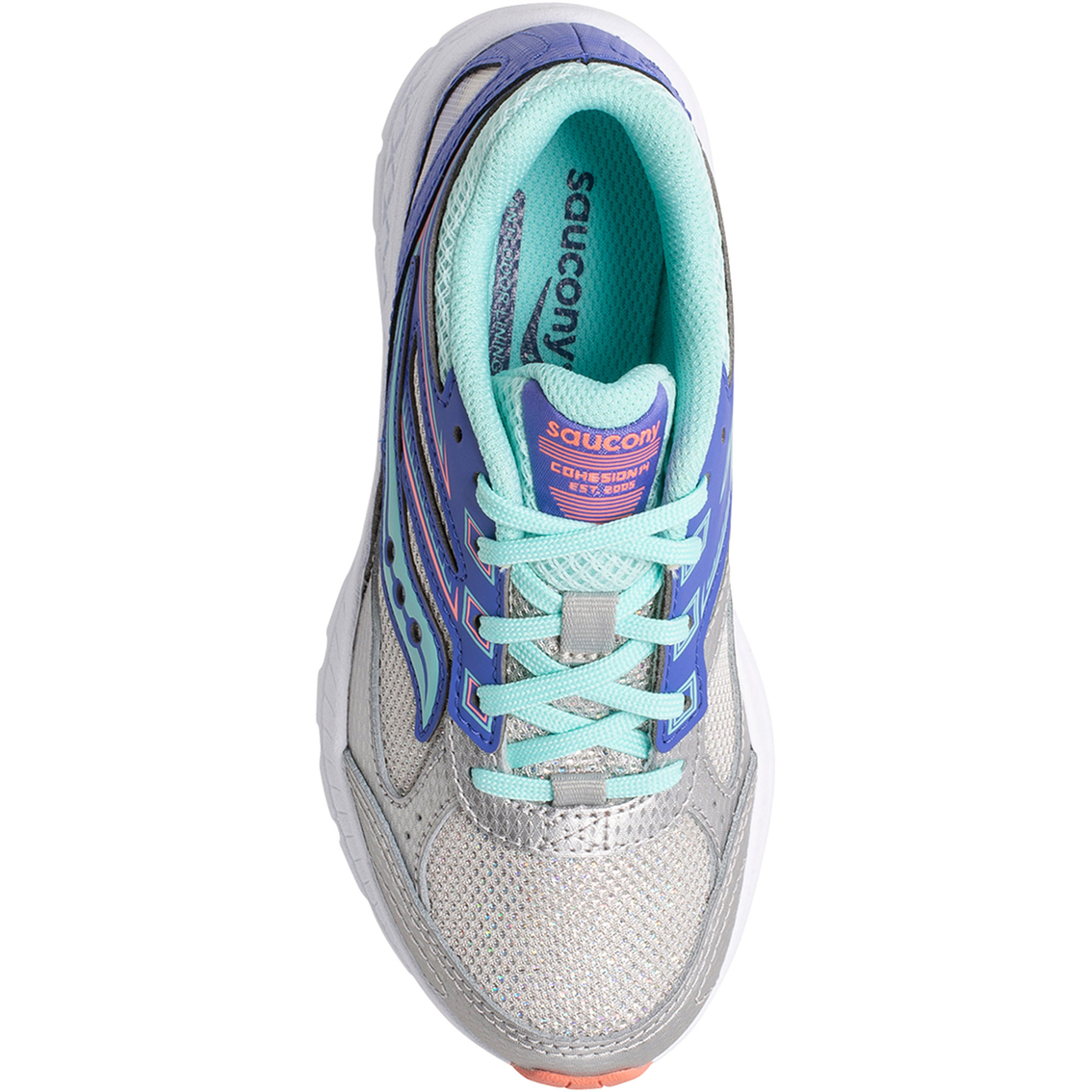 Saucony Grade School Girls Cohesion 14 LTT Sneakers - Image 4 of 5