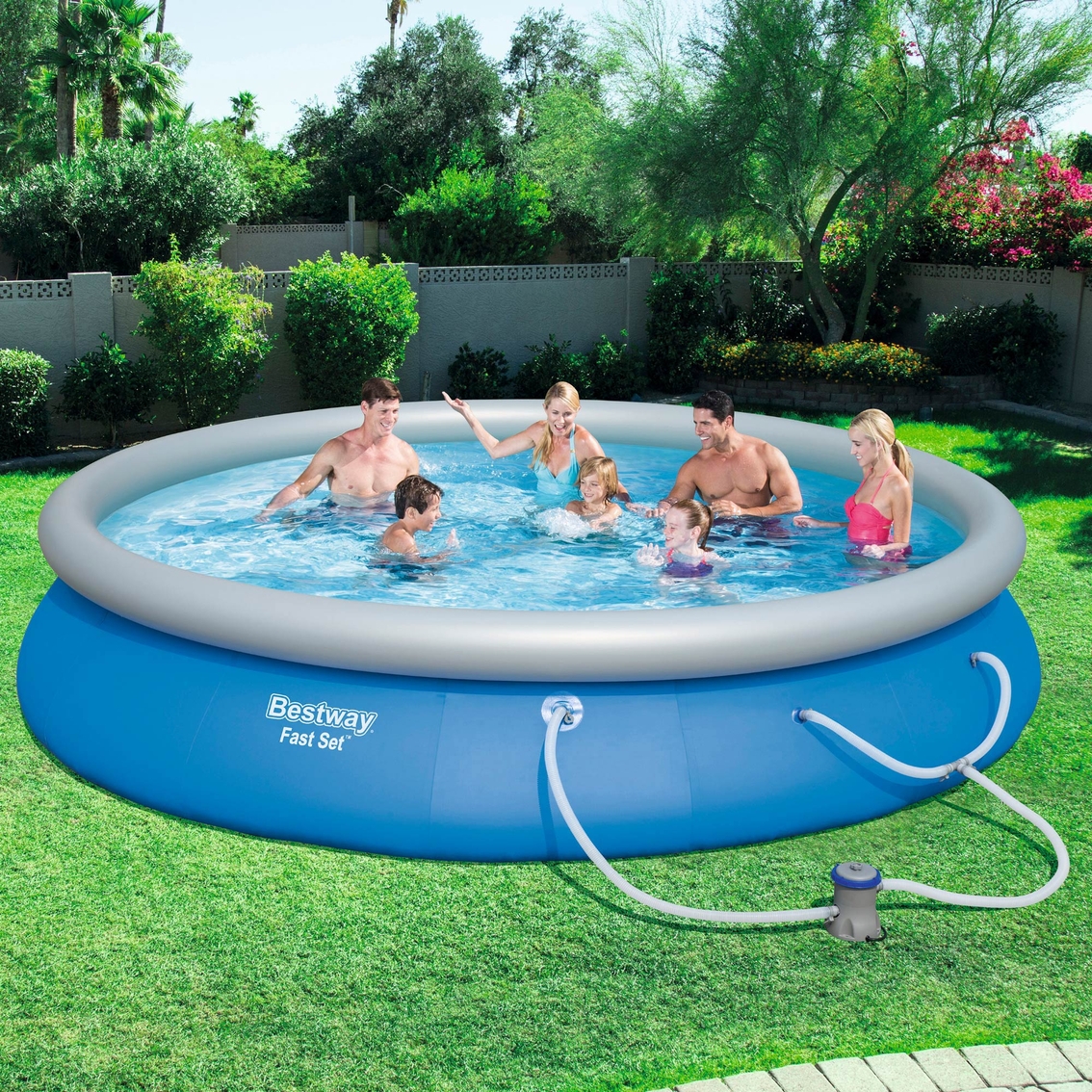 Bestway Fast Set 15 ft. x 33 in. Pool Set - Image 2 of 2