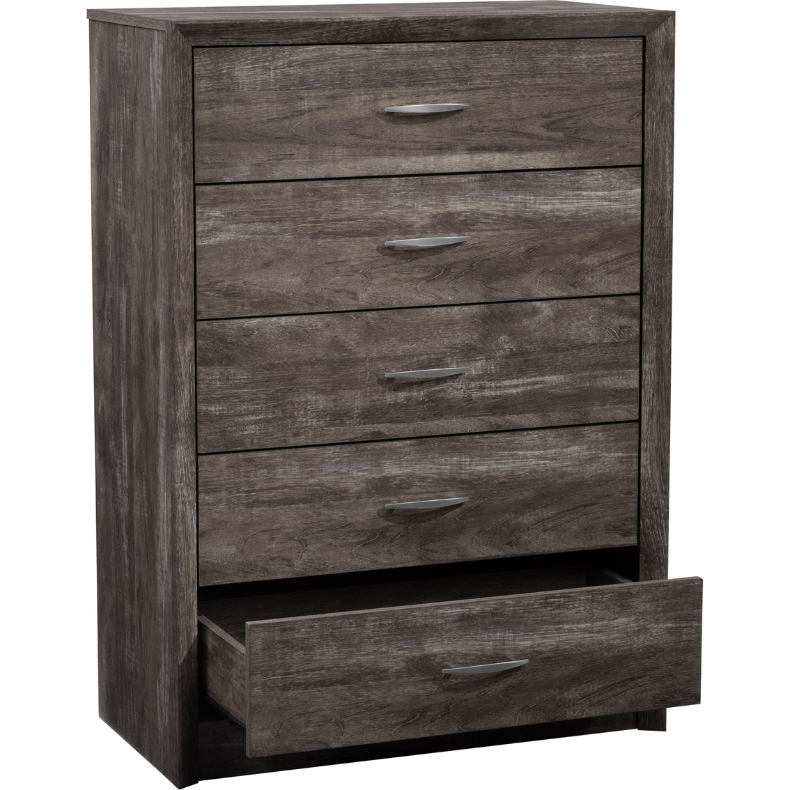 CorLiving Newport Washed Oak 5 Drawer Tall Dresser - Image 3 of 9