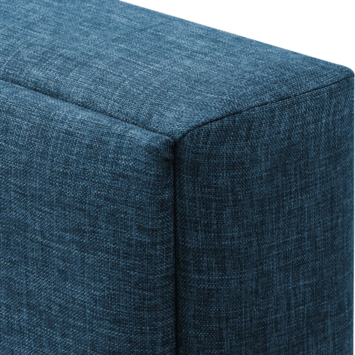 CorLiving BRH-202-Q Bellevue Ocean Blue Upholstered Panel Bed - Image 4 of 10