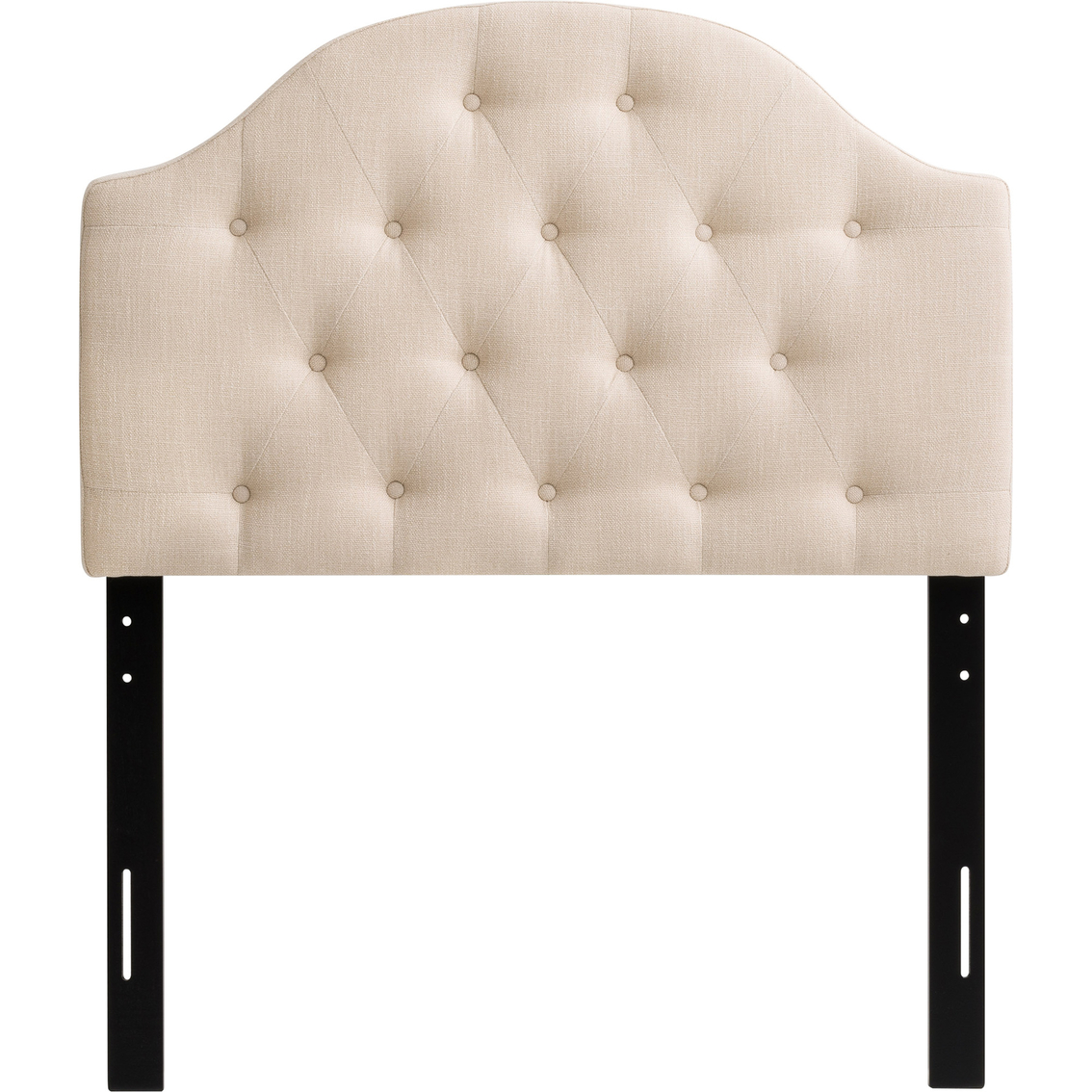 CorLiving BBT-116-Q Calera Cream Tufted Fabric Headboard - Image 2 of 8