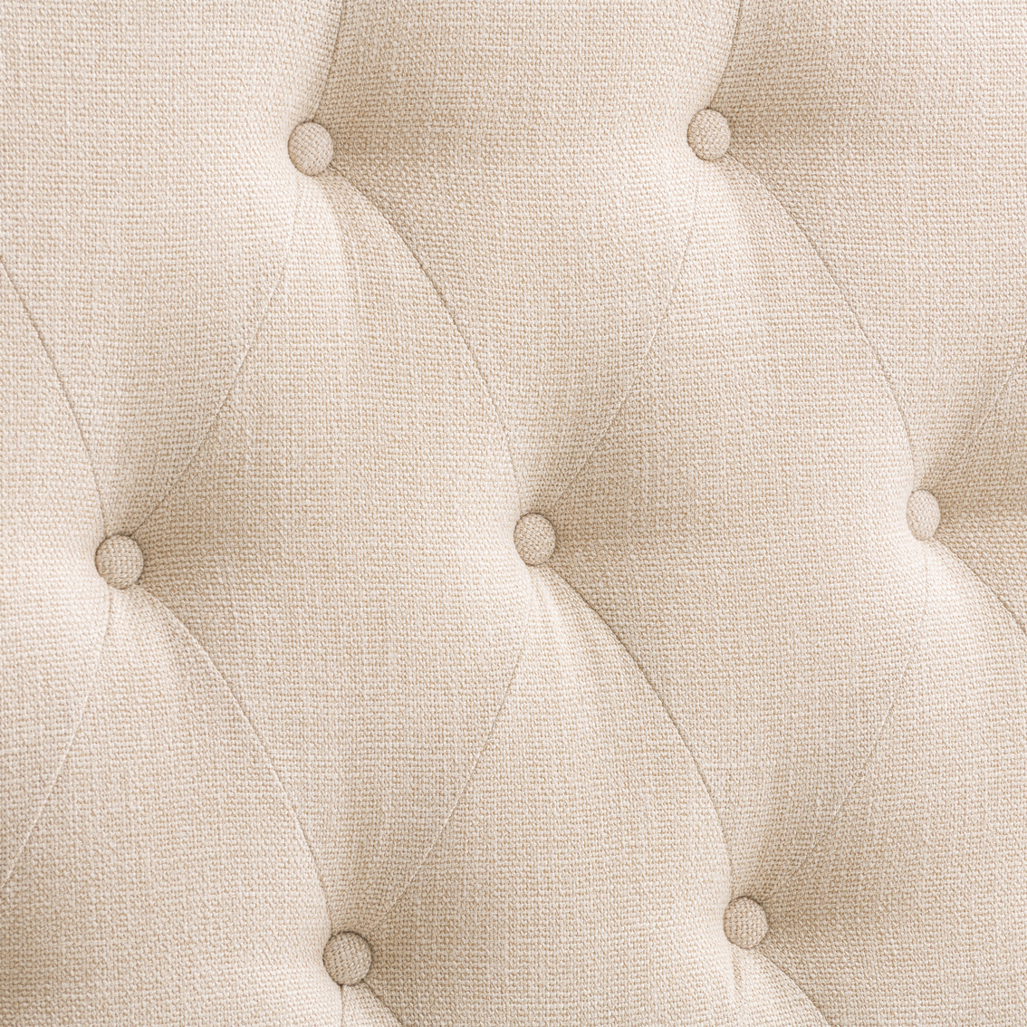 CorLiving BBT-116-Q Calera Cream Tufted Fabric Headboard - Image 8 of 8