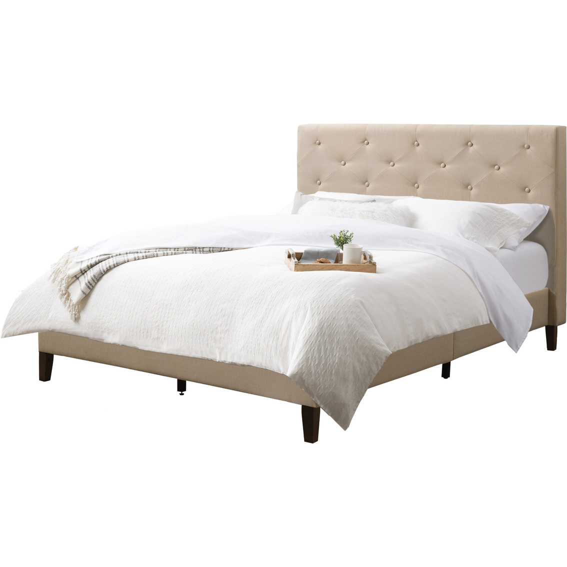 CorLiving Nova Ridge Tufted Upholstered Bed - Image 5 of 10