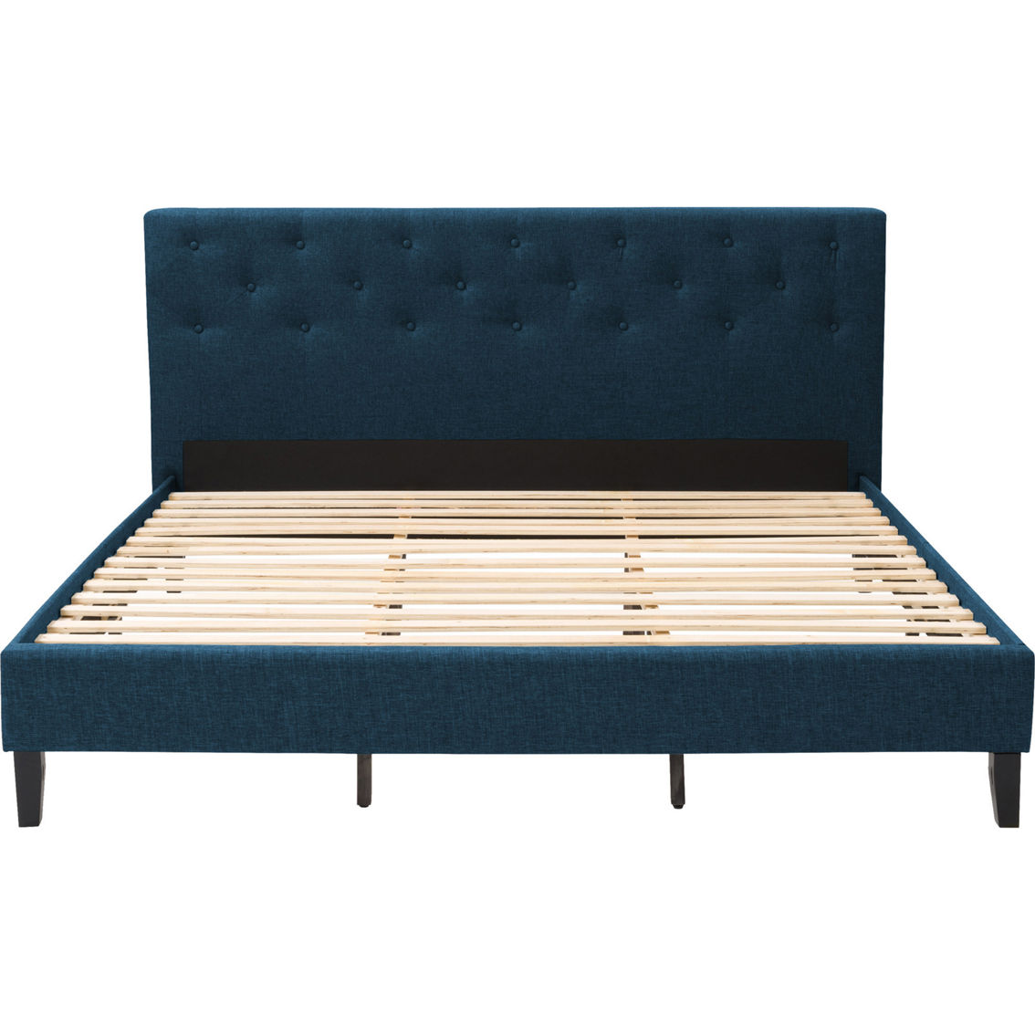 CorLiving Nova Ridge Ocean Blue Tufted Upholstered Bed - Image 3 of 10