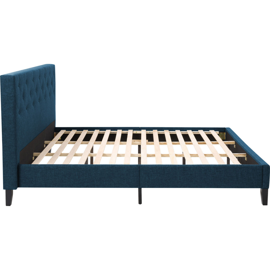 CorLiving Nova Ridge Ocean Blue Tufted Upholstered Bed - Image 4 of 10