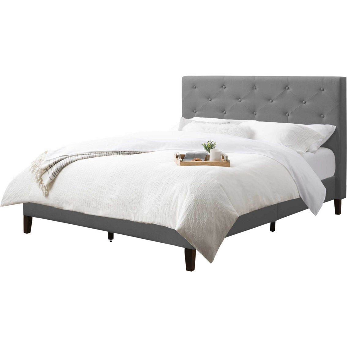 CorLiving Nova Ridge Tufted Upholstered Bed - Image 2 of 10