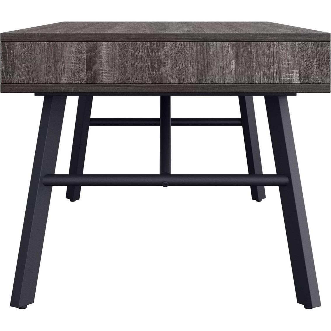 CorLiving Auston Grey Wood Grain Finish Coffee Table - Image 3 of 7