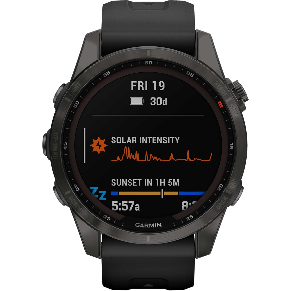 Garmin Men's / Women's Fenix 7S Sapphire Solar Multisport GPS Smartwatch - Image 2 of 10