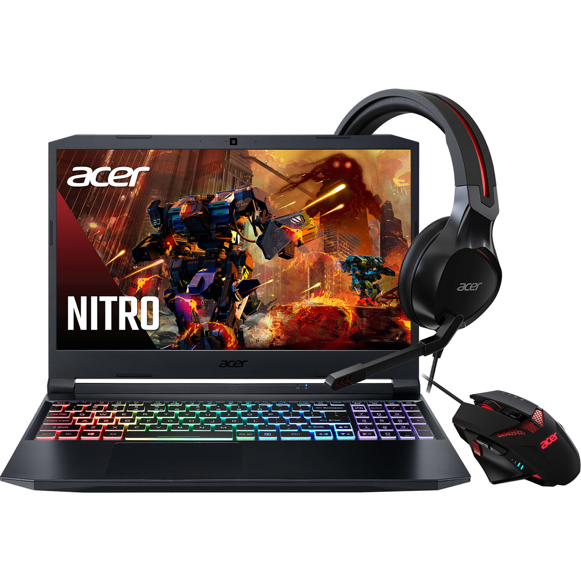 Acer Nitro 5 15.6 in. Intel Core i5 2.7GHz 16GB RAM 512GB SSD Gaming Laptop Bundle