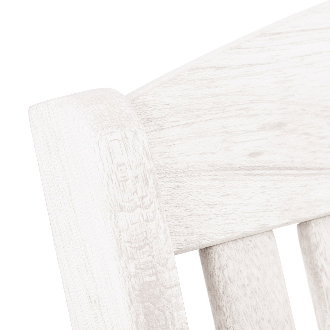 CorLiving Miramar Whitewashed Hardwood Outdoor Rocking Chair - Image 5 of 8
