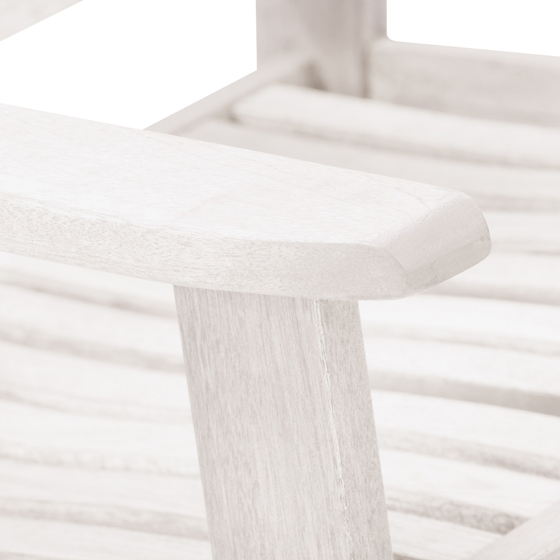 CorLiving Miramar Whitewashed Hardwood Outdoor Rocking Chair - Image 6 of 8