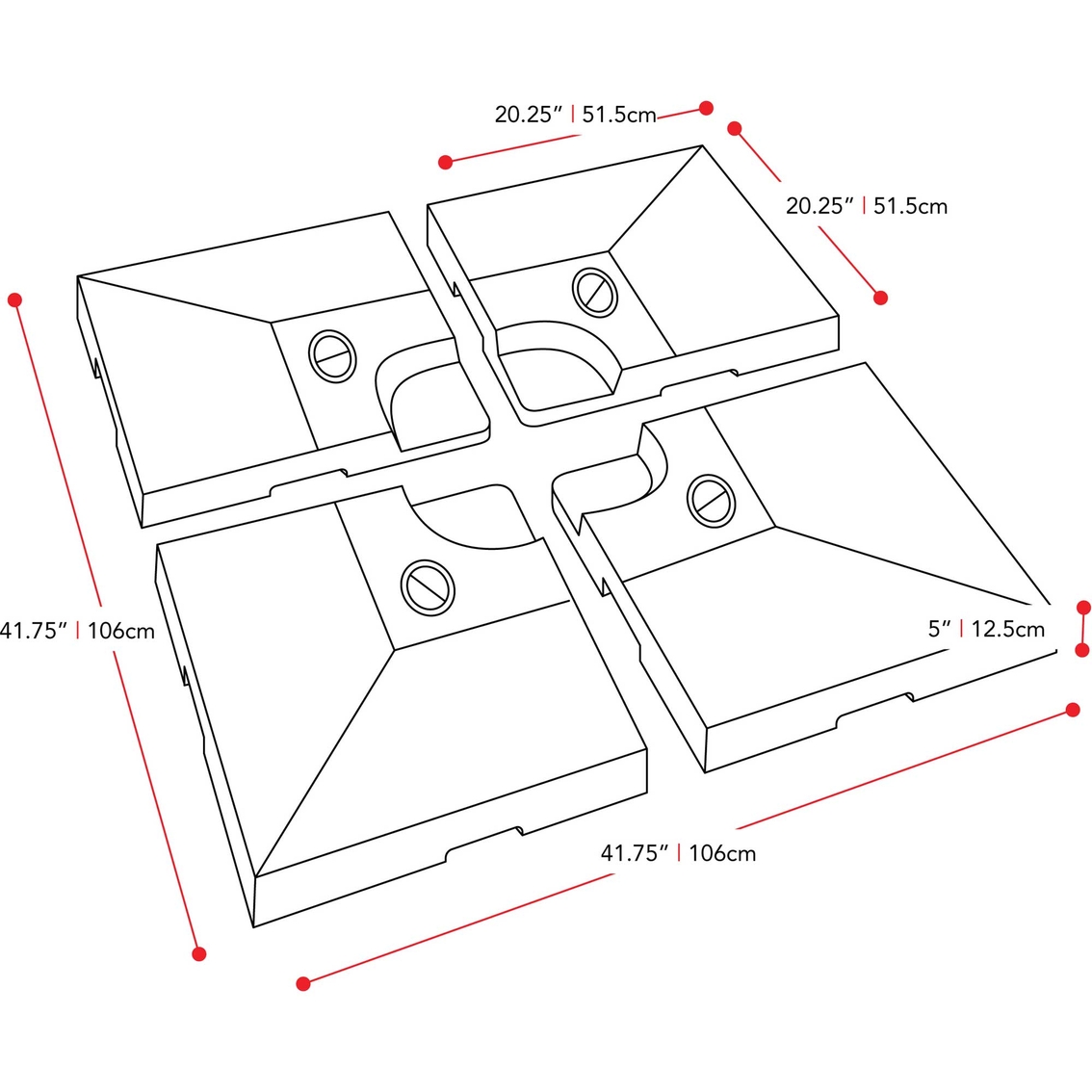 CorLiving PPU-540-Z1 11.5 ft. Deluxe Offset Patio Umbrella and Base - Image 3 of 4