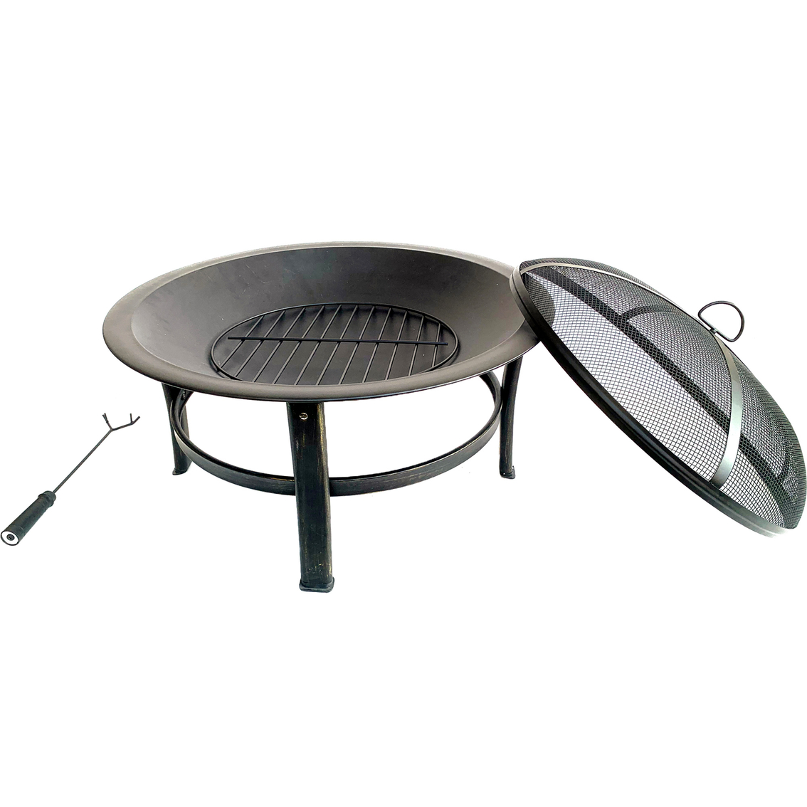 Boulder Creek 29 in. Steel Wood Burning Fire Pit - Image 2 of 2