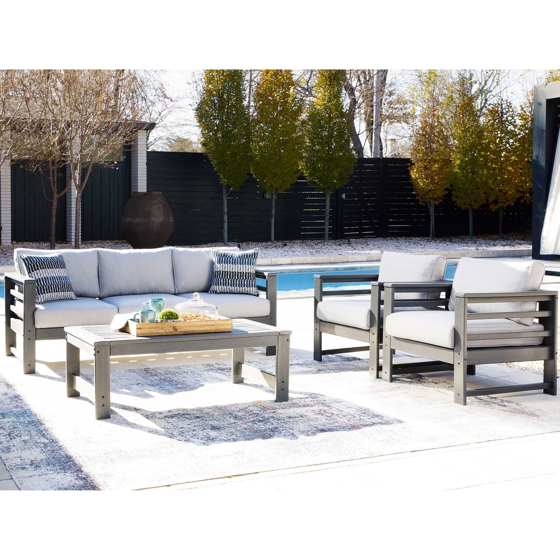 Signature Design by Ashley Amora Collection Outdoor 4 pc. Set - Image 5 of 8