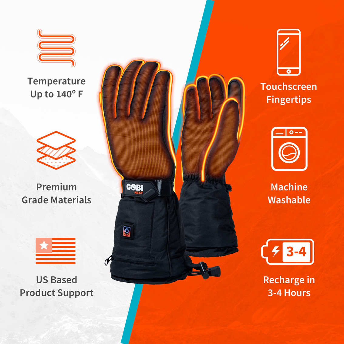 Gobi Heat Epic Heated Gloves - Image 4 of 4