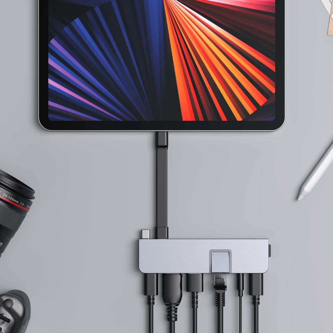 HyperDrive DUO PRO 7-in-2 USB-C Hub Gray - Image 4 of 7