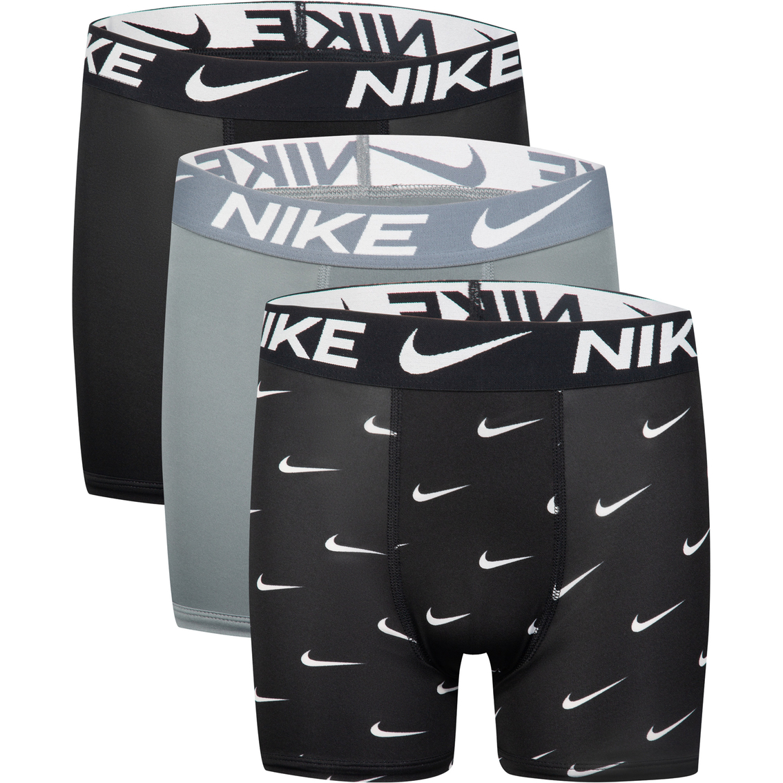 Nike Boys Essential Micro Print Dri FIT Boxer Briefs 3 pk.