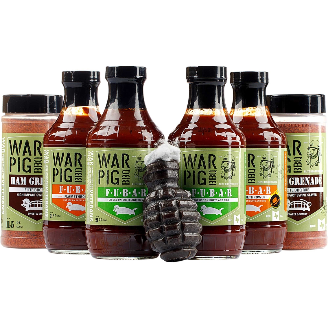 WarPig Ultimate Sweet & Spicy Pork Bundle 7 pk., 21 oz. sauces, 11.5 oz. rubs