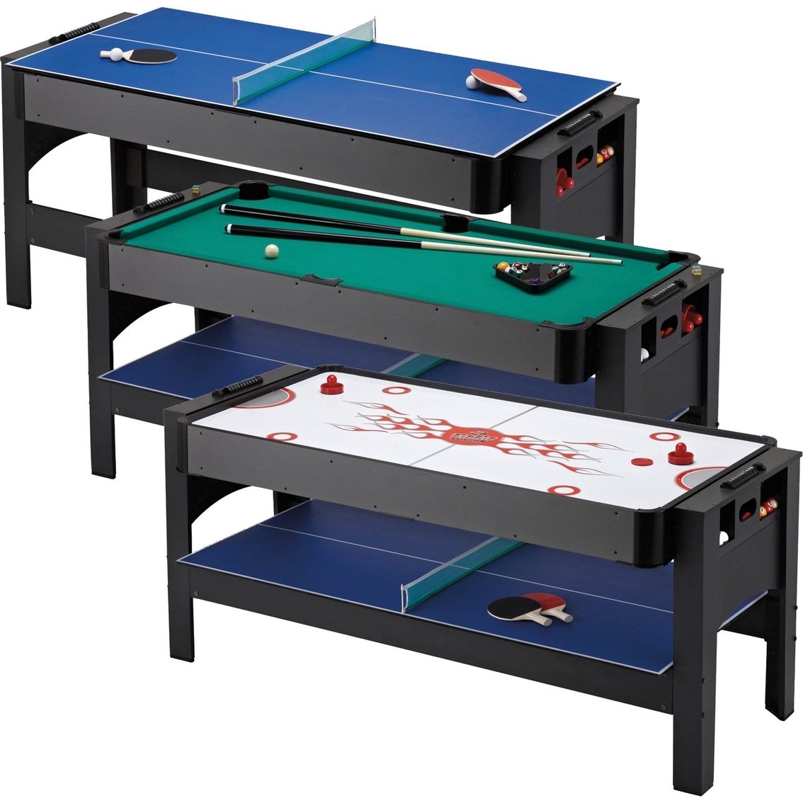 Fat Cat Three in One 6 ft. Flip Multi Game Table