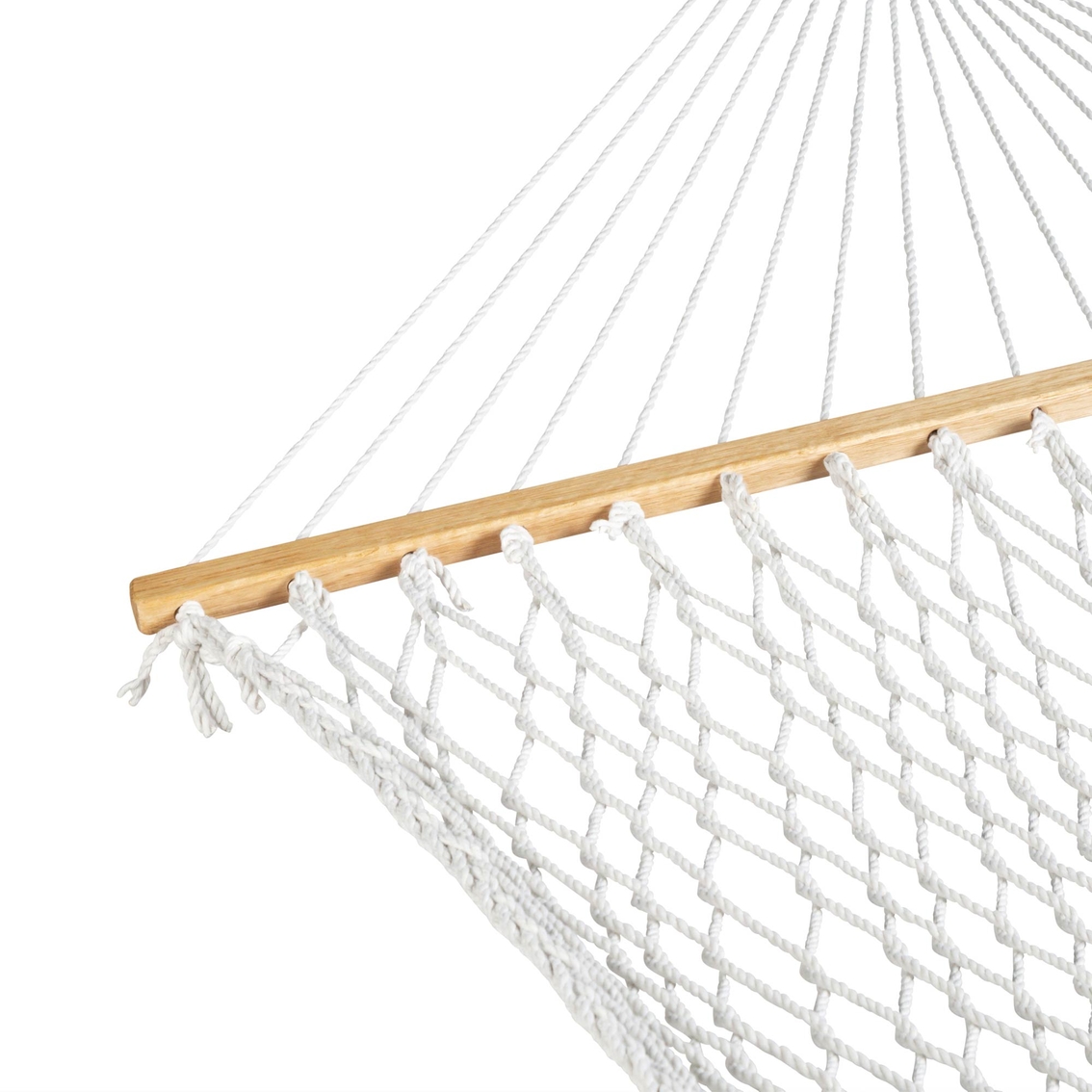 Bliss Hammocks 2 Person Classic Poly Rope Hammock; with Natural Rope - Image 4 of 5