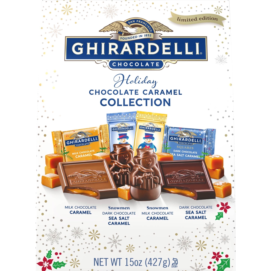 Ghirardelli Holiday Choc Caramel Collection XL Bag