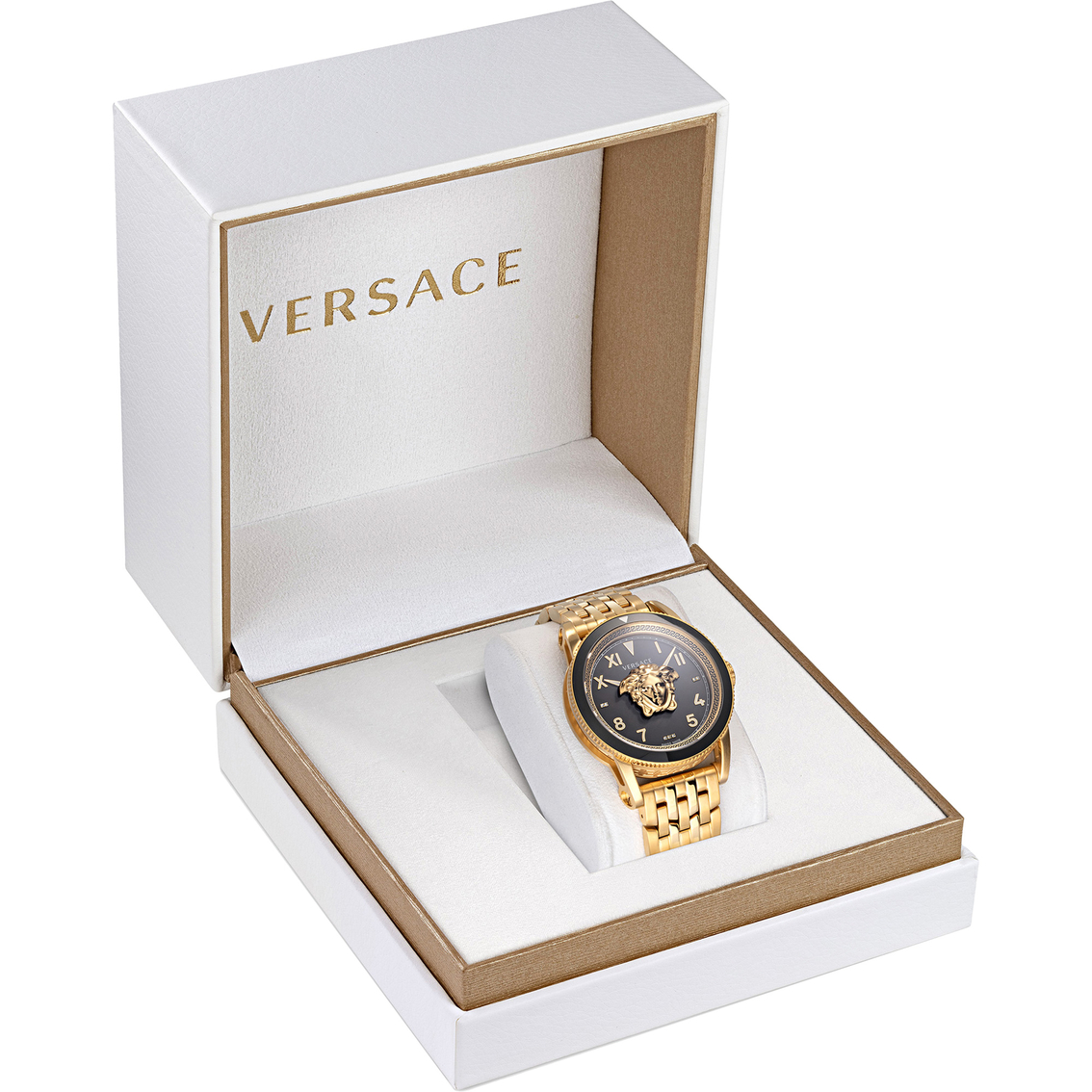 Versace Men's V-Palazzo Watch Yellow Gold Bracelet VE2V00822 - Image 4 of 4
