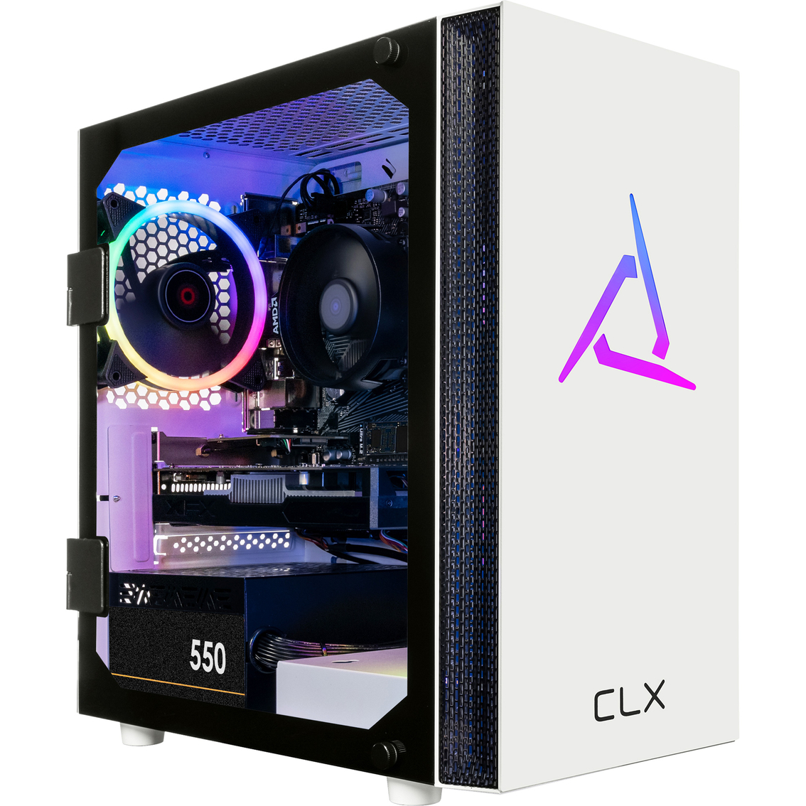 CLX Set VR-Ready AMD Ryzen 5 3.50GHz 16GB RAM Radeon RX 6400 1TB SSD Gaming PC - Image 1 of 6