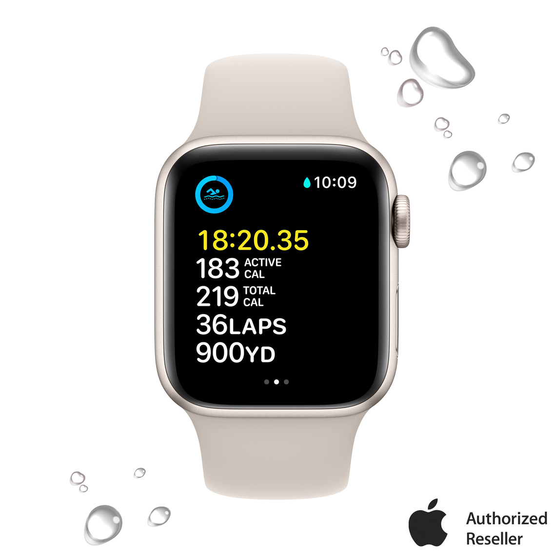 Apple Watch SE GPS 40mm Aluminum Case with Sport Band - Image 3 of 10
